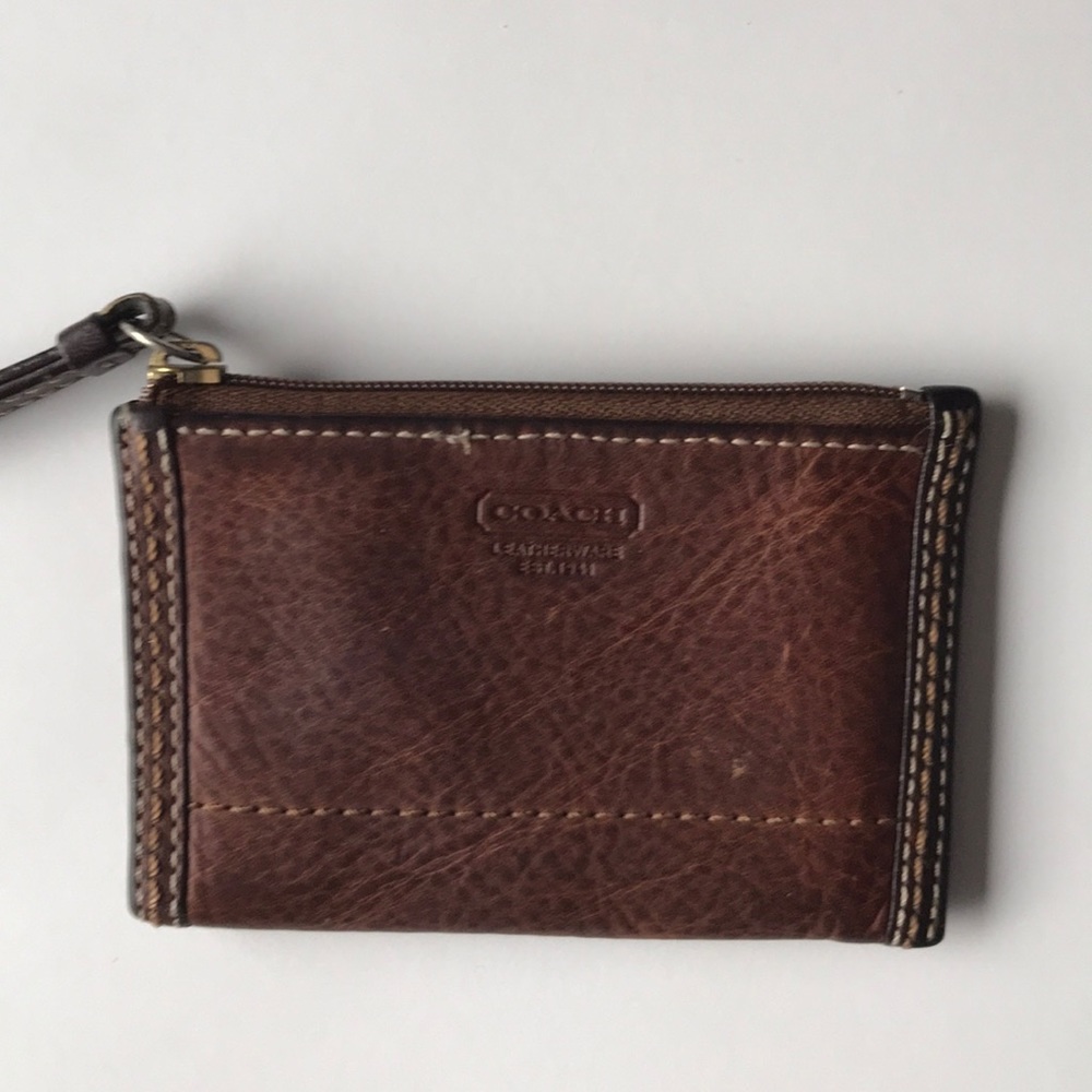 Coach Card Case with Keychain